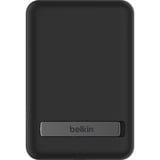Belkin BoostCharge Power bank sans fil magnétique 5000mAh + support, Batterie portable Noir, 5.000 mAh