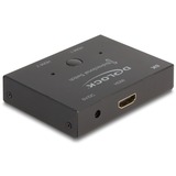 DeLOCK HDMI 2 - 1 Switch bidirectional 8K 60 Hz, Switch HDMI Noir