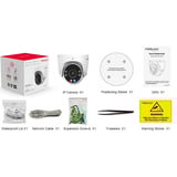 Foscam W5EP, caméra IP PoE 3K/5MP QHD, Caméra de surveillance Noir