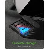 ICY BOX Duplicateur USB4® 4 baies IB-4013MCL-C4 (clonage 1:3), Station d'accueil Noir