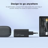 Lenovo 65W Mini USB-C GaN Charger Noir, 1x USB-C, avec câble