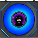 Lian Li UNI FAN SL-INF LCD FLEX 120 Reverse ventilateurs de boîtier RGB  Noir, 3 pièces, 120 x 124 x 28 mm, PWM, contrôleur inclus