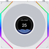 Lian Li UNI FAN TL LCD FLEX ventilateurs de boîtier RGB  Blanc, 3 pièces, 124 x 120 x 28 mm, PWM
