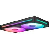 NZXT F240 RGB CORE ventilateurs de boîtier Noir, 2 pièces, 240 x 120 x 26 mm