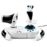 Thrustmaster T.Flight Hotas 5 Microsoft Flight Simulator Edition Blanc USB simulation de vol Numérique PC, PlayStation 5, PlayStation 4, Contrôleur  Blanc/Noir, simulation de vol, PC, PlayStation 5, PlayStation 4, Touche Partage, Touche mode, Touche Options, Numérique, Avec fil, USB