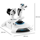 Thrustmaster T.Flight Hotas 5 Microsoft Flight Simulator Edition Blanc USB simulation de vol Numérique PC, PlayStation 5, PlayStation 4, Contrôleur  Blanc/Noir, simulation de vol, PC, PlayStation 5, PlayStation 4, Touche Partage, Touche mode, Touche Options, Numérique, Avec fil, USB