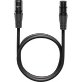 goobay Câble de connexion XLR Noir, 1 mètre