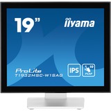 iiyama ProLite T1932MSC-W1SAG 19" Moniteur tactile Blanc, 1x DisplayPort, 1x HDMI, 1x VGA