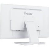 iiyama ProLite T2452MSC-W1 24" Moniteur  Blanc/Noir, Touch, HDMI, DisplayPort, USB, Audio