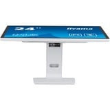 iiyama ProLite T2452MSC-W1 24" Moniteur  Blanc/Noir, Touch, HDMI, DisplayPort, USB, Audio