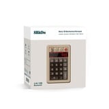 8BitDo Retro 18 Mechanical Numpad - C64 Edition, Pavé numérique Beige/gris, Kaih Box White switch V2, Double shot ABS keycaps, USB / 2,4 GHz / Bluetooth