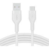 Belkin BOOSTCHARGE Flex USB-A/USB-C, Câble Blanc, 2 mètres