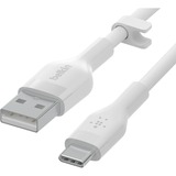 Belkin BOOSTCHARGE Flex USB-A/USB-C, Câble Blanc, 2 mètres