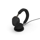 Jabra Evolve3 75 casque on-ear Noir, Microsoft Teams (MS), Link390 USB-A, Wireless Charger