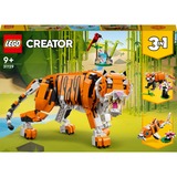 LEGO Creator 3-en-1 - Sa Majesté le Tigre, Jouets de construction 31129