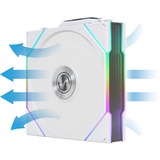 Lian Li UNI FAN TL 120 Reverse Blade Wireless Single Pack, Ventilateur de boîtier Blanc, 4 broches PWM