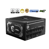 MSI MAG A1250GL PCIE5 alimentation modulaire 1250 watt Noir, 1x 12V-2x6, 4x PCIe
