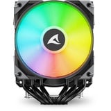 Sharkoon A60 RGB Refroidisseur CPU Noir, Connecteur de ventilateur PWM à 4 broches