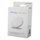 Shelly Button Add-on, Interrupteur Blanc, Relais/dimmer requis, câblé
