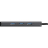 Sitecom 8 en 1 USB-C Power Delivery Multiport Adapteur, Station d'accueil Gris