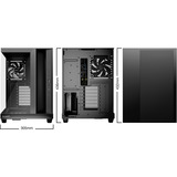 be quiet! Light Base 500 boîtier midi tower Noir | 3x USB-C | RGB | Window
