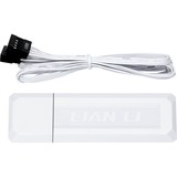 Lian Li UNI FAN TL120 LCD Reverse Blade Wireless Triple Pack, Ventilateur de boîtier Blanc, 4 broches PWM + 1x 9 broches USB, contrôleur inclus