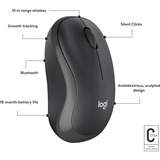 Logitech M240 Silent, Souris Graphite, Bluetooth