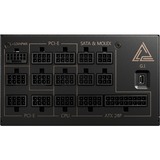 MSI MEG Ai1300P PCIE5 alimentation modulaire 1300 watt Noir, 1x 12V-2x6, 8x PCIe, 1300 W, 100 - 240 V, 50 - 60 Hz, 10 A, 5 A, Actif