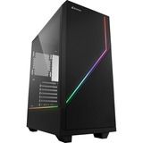 Sharkoon RGB FLOW boîtier midi tower Noir | 3x USB-A | RGB | Window