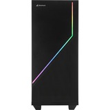 Sharkoon RGB FLOW boîtier midi tower Noir | 3x USB-A | RGB | Window