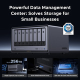 UGREEN NASync DXP8800 Plus Gris, Wi-Fi, 2x 10GbE, HDMI, Thunderbolt 4