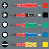 Wera VDE 17 RA Imperial 1, 05006619001, Tournevis Rouge/Jaune