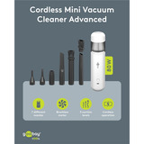 goobay Cordless Mini Vacuum Cleaner Advanced, Aspirateur à main Blanc