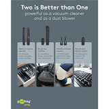 goobay Cordless Mini Vacuum Cleaner Advanced, Aspirateur à main Blanc