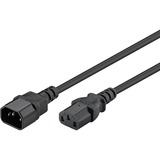 goobay Extension du câble d'alimentation, Câble d'extension Noir, 1,8 mètres