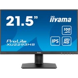 iiyama ProLite XU2293HS-B6 21.5" Moniteur Noir (Mat), 1x DisplayPort, 1x HDMI