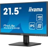 iiyama ProLite XU2293HS-B6 21.5" Moniteur Noir (Mat), 1x DisplayPort, 1x HDMI