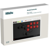 8BitDo 8BitDo Arcade Controller NSW/PC, Manette de jeu Gris/Rouge