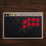 8BitDo 8BitDo Arcade Controller NSW/PC, Manette de jeu Gris/Rouge