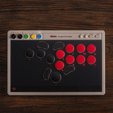 8BitDo 8BitDo Arcade Controller NSW/PC, Manette de jeu Gris/Rouge