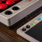 8BitDo 8BitDo Arcade Controller NSW/PC, Manette de jeu Gris/Rouge