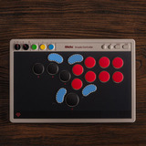 8BitDo 8BitDo Arcade Controller NSW/PC, Manette de jeu Gris/Rouge