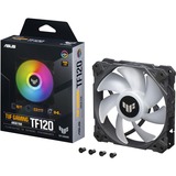 ASUS Asus TUF GAMING TF120 ARGB, Ventilateur de boîtier Noir/transparent