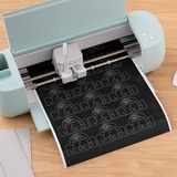 Cricut Smart Label - Permanent - Writable Black, Film autocollant Noir, 90 cm