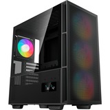 DeepCool CH560 Digital boîtier midi tower Noir | 1x USB-A | 1x USB-C | RGB | Verre Trempé