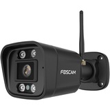 Foscam V5P, caméra WiFi bi-bande 3K/5MP avec alarme sonore et lumineuse, Caméra de surveillance Noir