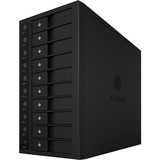 ICY BOX IB-3810-C31 bk boîtier externe, Boîtier disque dur Noir