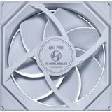 Lian Li UNI FAN TL140 LCD Wireless Single Pack, Ventilateur de boîtier Blanc, 4 broches PWM + 1x 9 broches USB