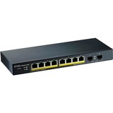 Zyxel GS1900-10HP V2 PoE/GE/SMA/08, Switch Noir, 8x RJ-45 Gigabit PoE, 2x SFP, 77 W