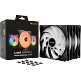 be quiet! Light Wings LX PWM high-speed ventilateurs de boîtier RGB  Noir, 3 pièces, 140 x 140 x 25 mm, Pack de 3, Ventilateur, 14 cm, 1800 tr/min, 127,9 m³/h, Noir